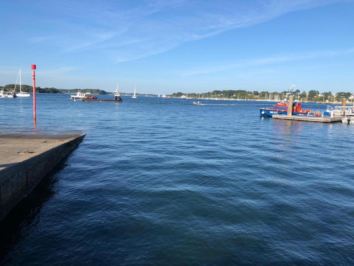 Maison Vue Mer Dans Le Golfe Du Morbihan Baden Exteriör bild