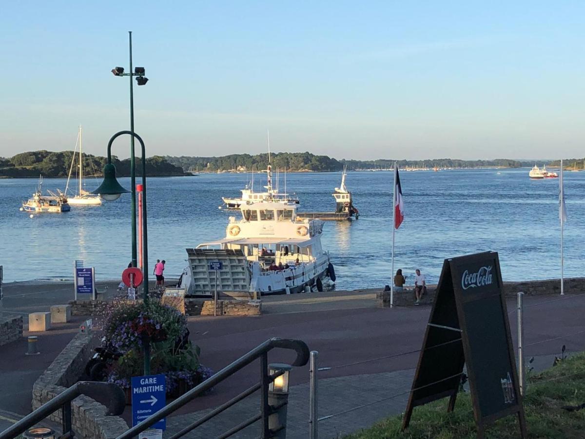 Maison Vue Mer Dans Le Golfe Du Morbihan Baden Exteriör bild