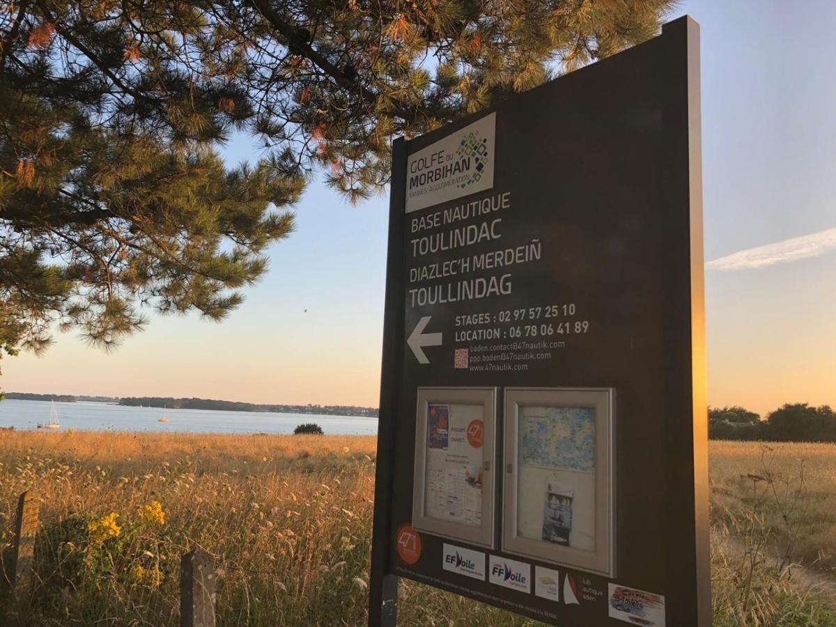 Maison Vue Mer Dans Le Golfe Du Morbihan Baden Exteriör bild